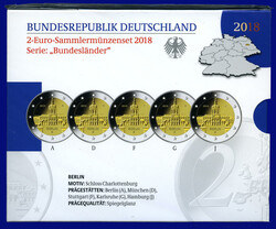 2 Euro 2018 ADFGJ, Berlin - Schloss Scharlottenburg, kpl. Serie im ...